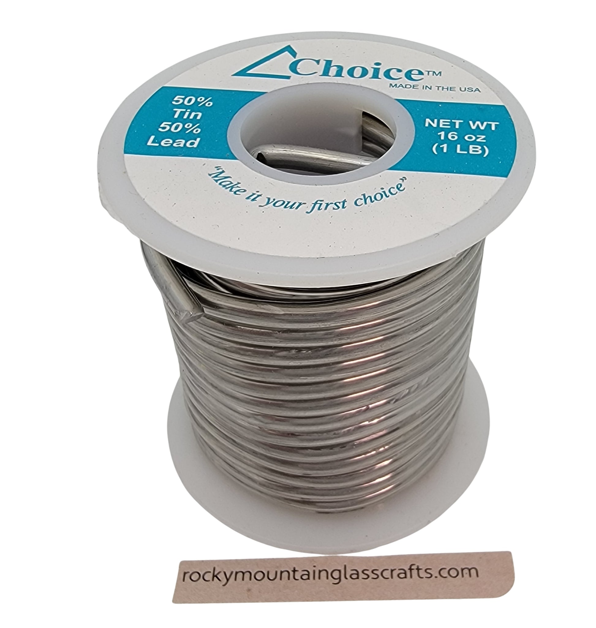 50/50 SOLDER Choice Brand One Pound Spool Stained Glass Supplies Lead Tin- 