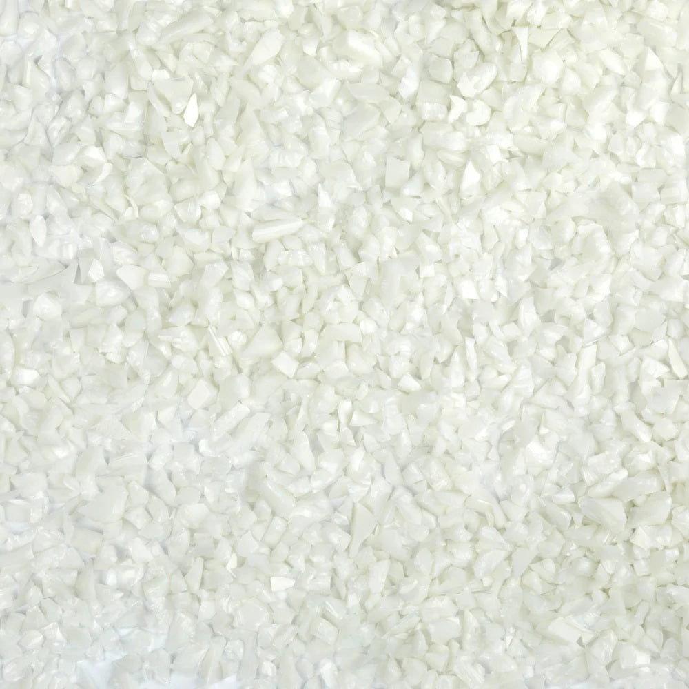 F5 2101 96 Ivory Opal COARSE 96 COE Frit 8.5 oz Jar- 