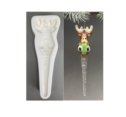 Deer Icicle Little Fritters 191 Glass Casting Mold Creative Paradise Fusing- 