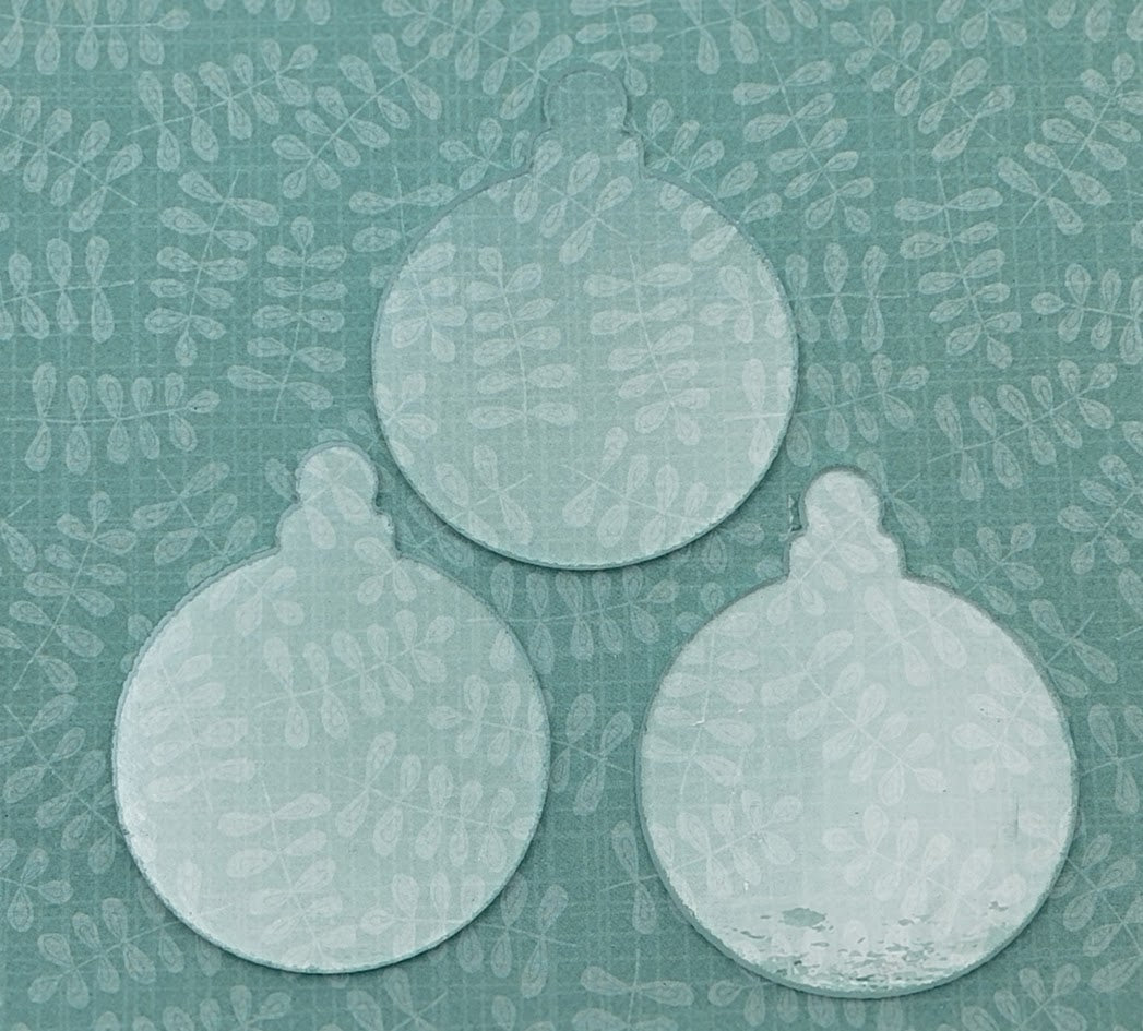 Three 96 COE Precut Glass Ornament Blanks Clear Fusing Supplies 96COE- 