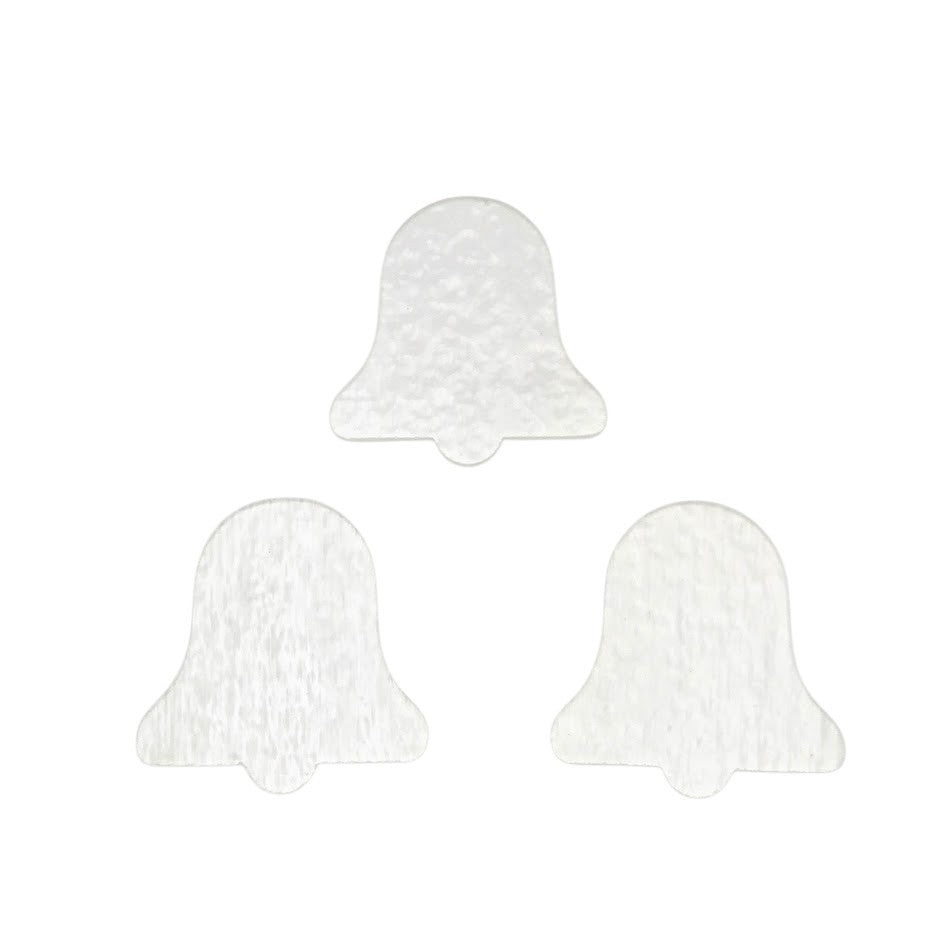 Three 90 COE Precut Glass Bell Ornament Blanks CLEAR Fusing Supplies 90COE- 
