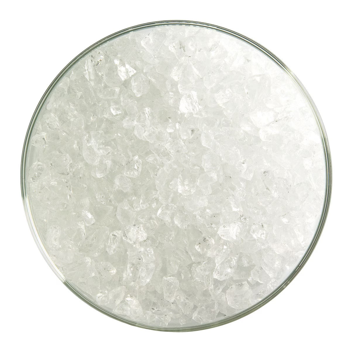 1101 Clear 90 COE COARSE Full Jar One Pound  Bullseye Frit- 
