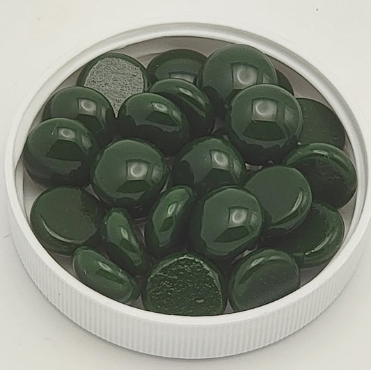 Green Opal Medium Design Elements 25 pieces Pebbles Dots System 96 COE Oceanside Compatible- 