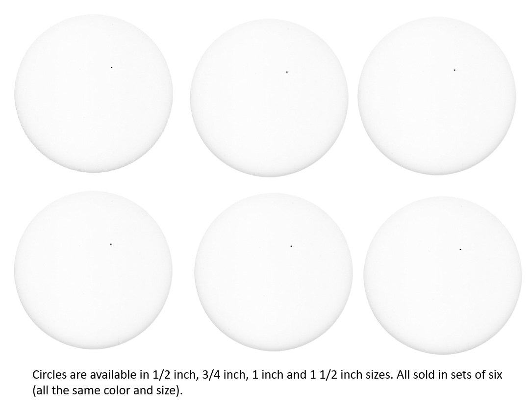 200 White Opal Six 96 COE Glass Circles Choice of 1/2, 3/4, 1, or 1 1/2 inches- 