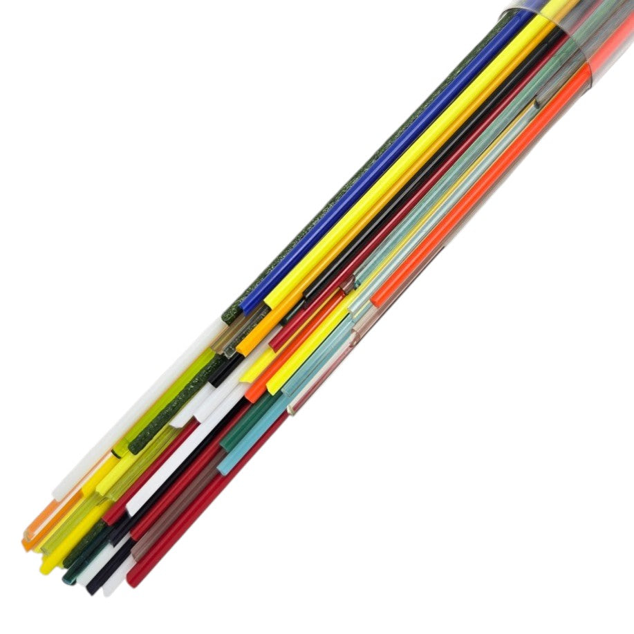 Full Tube  6.5 oz BULLSEYE Glass Stringer 2mm MIXED 8418 90 COE Fusing Lampwork- 