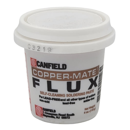 4 oz  COPPER-MATE PASTE FLUX Canfield Stained Glass  Soldered Art Pendant Craft
