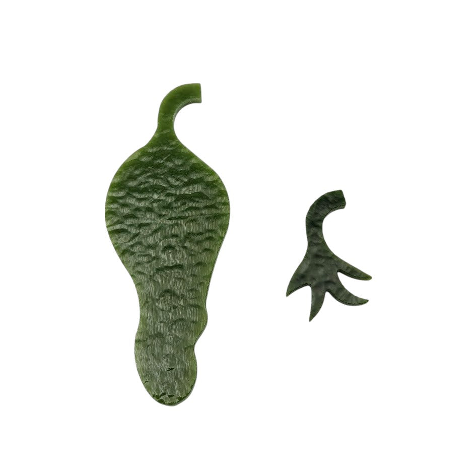 90 COE Green Chili Pepper Precut Glass Shapes Vegetables for Fusing and Mosaics- 