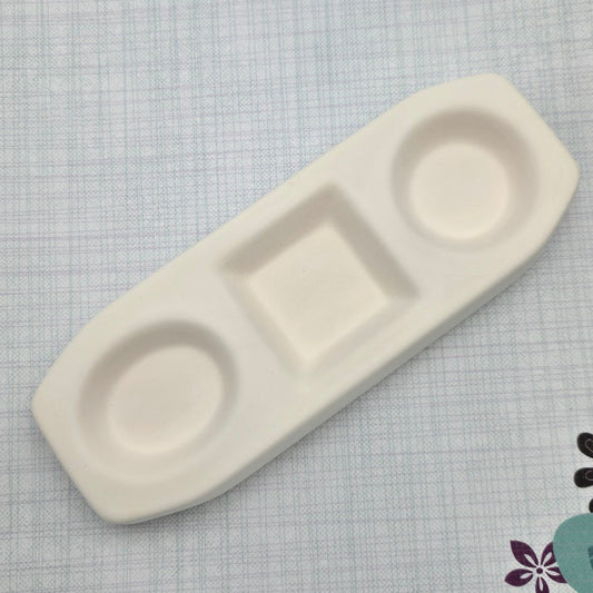 Round Square Oval Colour De Verre THREE Mixed PENDANTS Fusing Mold Key Fob- 