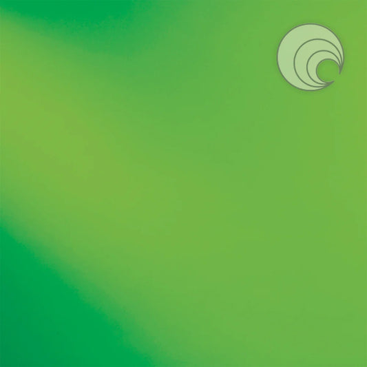 526.2 Moss Green Transparent 12 x 12 Inch Oceanside Compatible 96 COE Sheet Glass- 