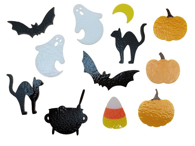 90 COE Precut Fall HALLOWEEN Shapes Cat Cauldron Ghost & More- 