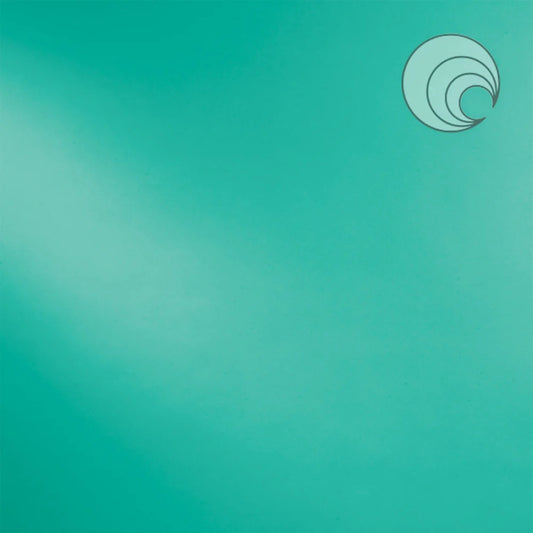 223.72 Turquoise Green Opal 12 x 12 Inch Oceanside Compatible 96 COE Sheet Glass- 