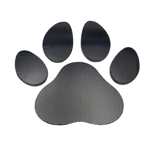 96 COE PAW Large Precut Glass Shape Dog Cat Print 2.8 inches Wide 2.65 inches Tall Fusing Supplies- 