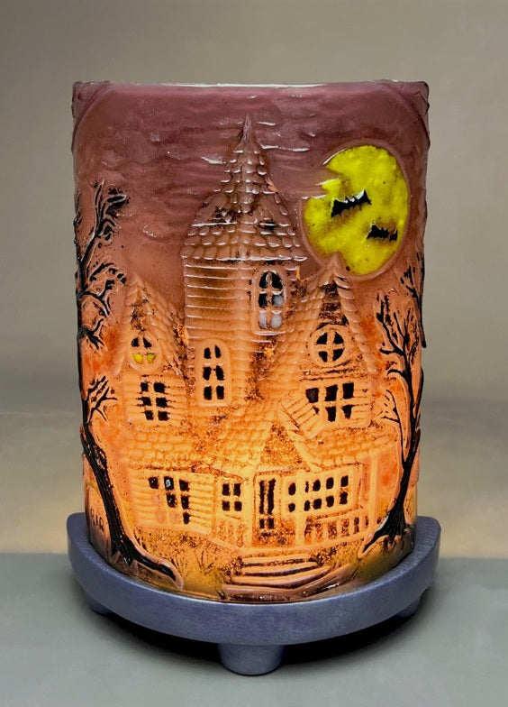 Haunted House Texture Creative Paradise Glass Kiln Fusing Mold Tile 12 x 12- 