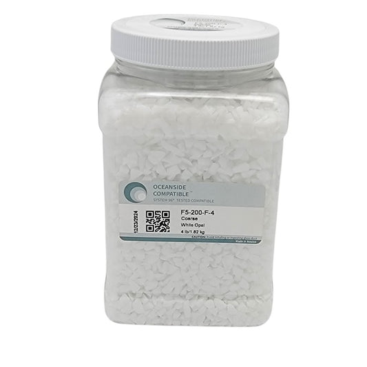 F5 200 96 4 FOUR POUNDS White Opal Coarse System 96 COE Glass Frit OGT- 