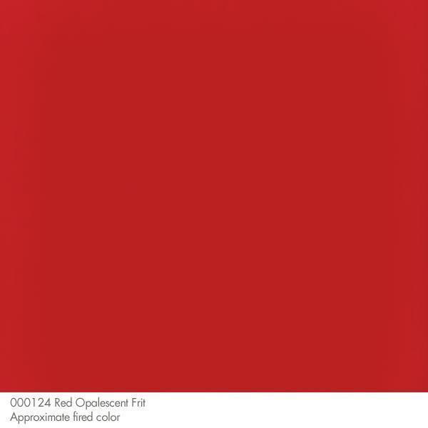 0124 Red Opal 90 COE POWDER Full Jar One Pound  Bullseye Frit- 