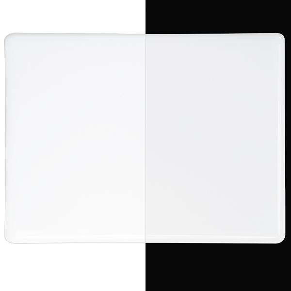 0013 Opaque White Opal Bullseye 90 COE Glass Sheet 10x10" 90COE Fusing Supplies- 