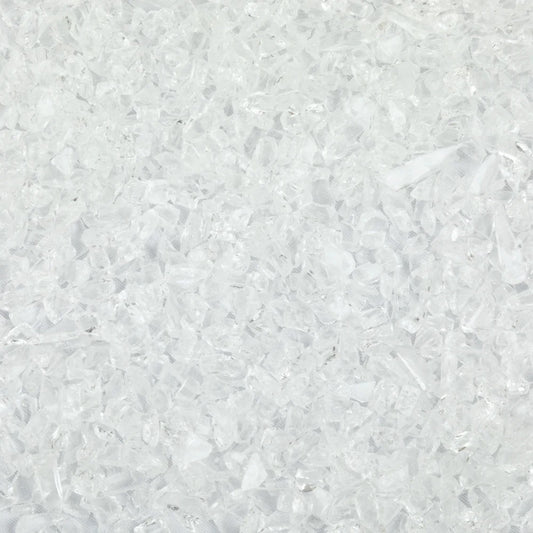 F5 00 96 Clear Transparent COARSE 96 COE Frit 8.5 oz Jar- 