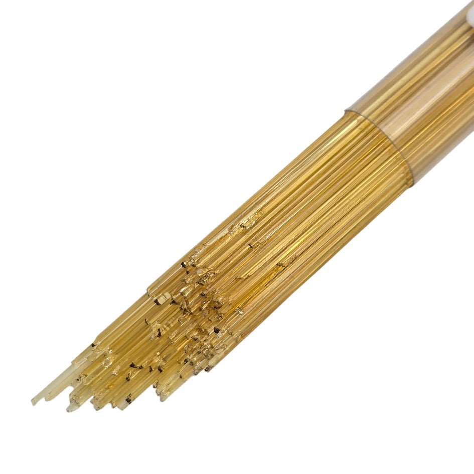 1102 Pale Amber Transparent Stringers System 96 COE Full 5 oz Tube- 