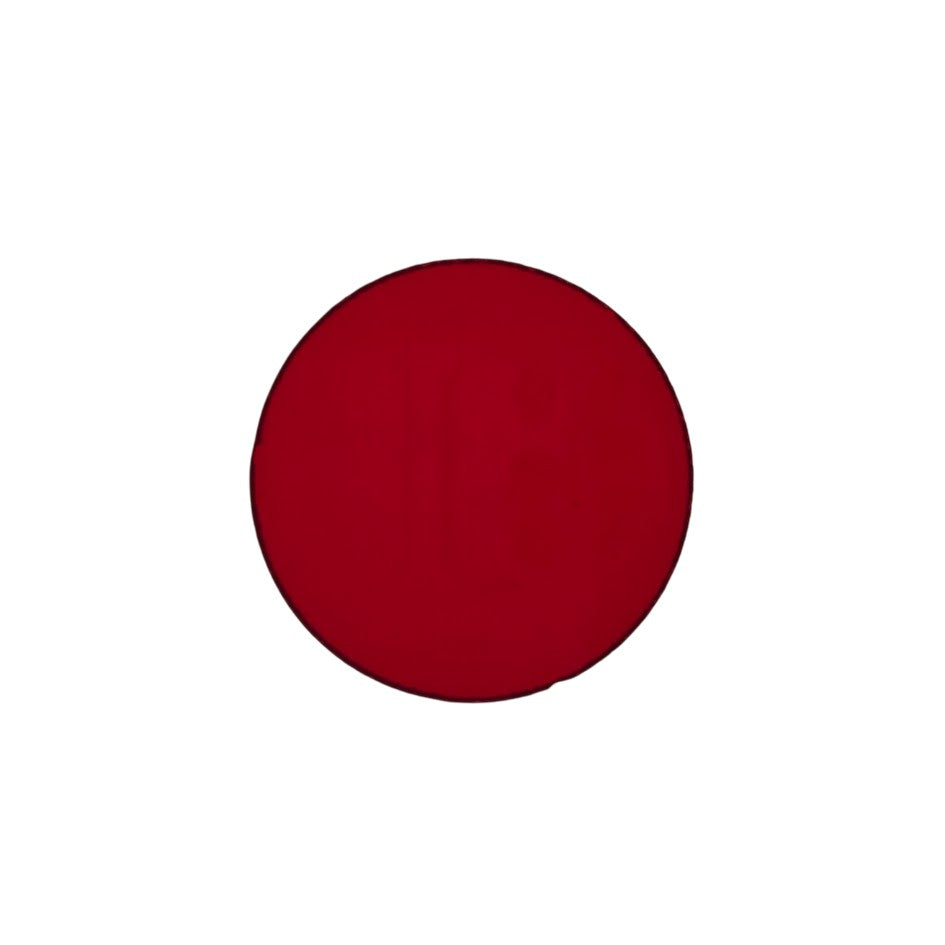 152 Ruby Red Transparent ONE 2" Precut 96 COE Glass Circle- 