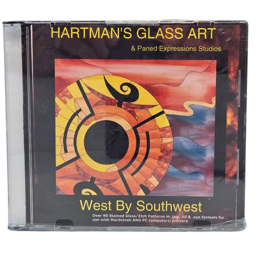 WEST BY SOUTHWEST Paned Expressions 90 Pattern Book On CD- 