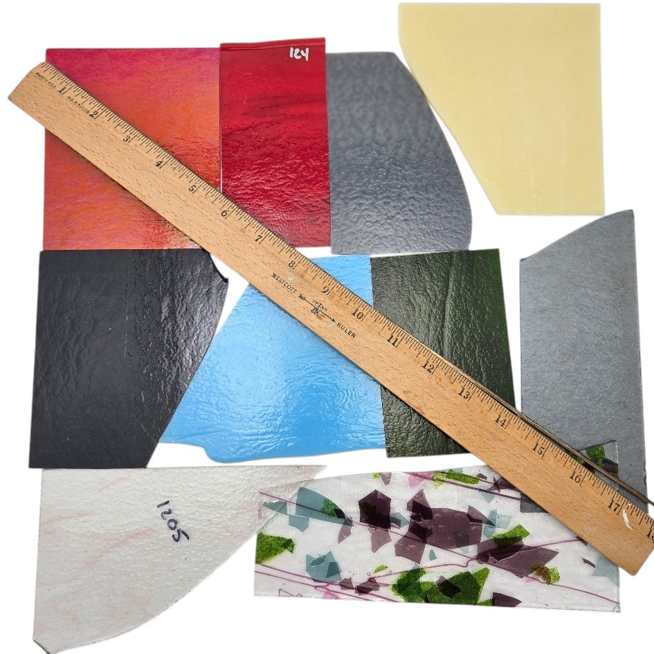Bullseye Compatible Scrap 90 COE Two Pound Packages
