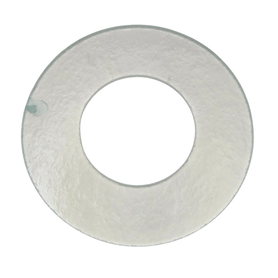 Seconds (flaws) 3 inch Wreath Base Icicle Clear Precut 96 COE Glass- 