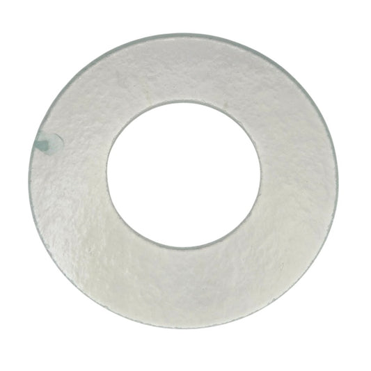 Seconds (flaws) 3 inch Wreath Base Icicle Clear Precut 96 COE Glass- 