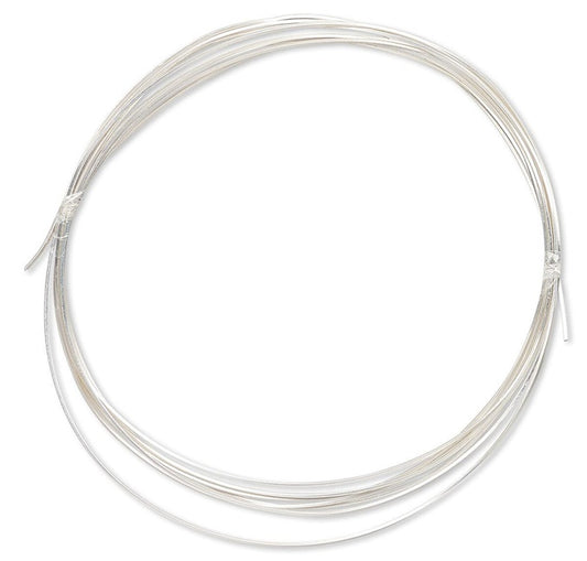 26ga Dead Soft Square Solid Sterling Silver Five Feet Wrapping Wire Made in the US- 
