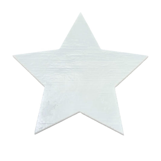 90 COE 3" White Star (1) Glass Precut Element Designs Fusing Supplies
