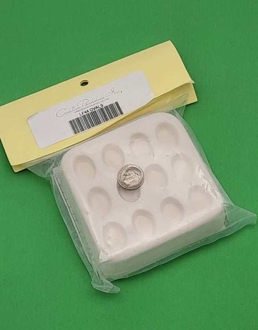 Little Fritters 12 MINI OVALS Pendant Earring Mold Great for Small Glass Kilns- 