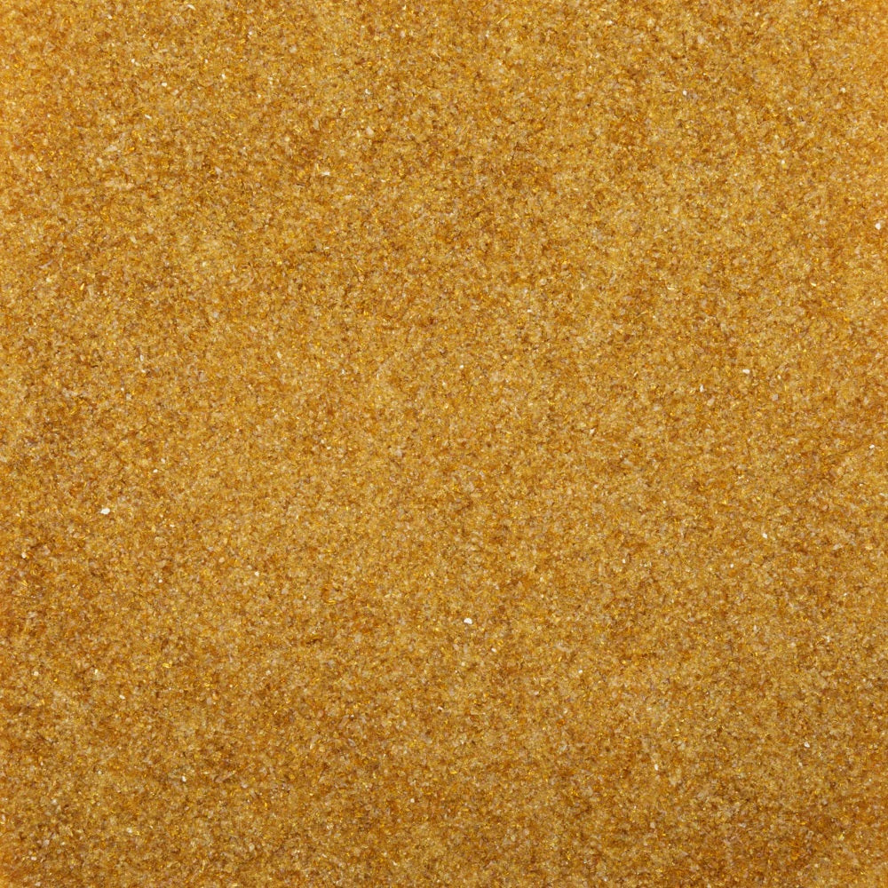 F2 111 96 Dark Amber Transparent FINE Frit 8.5 oz Jar 96 COE- 
