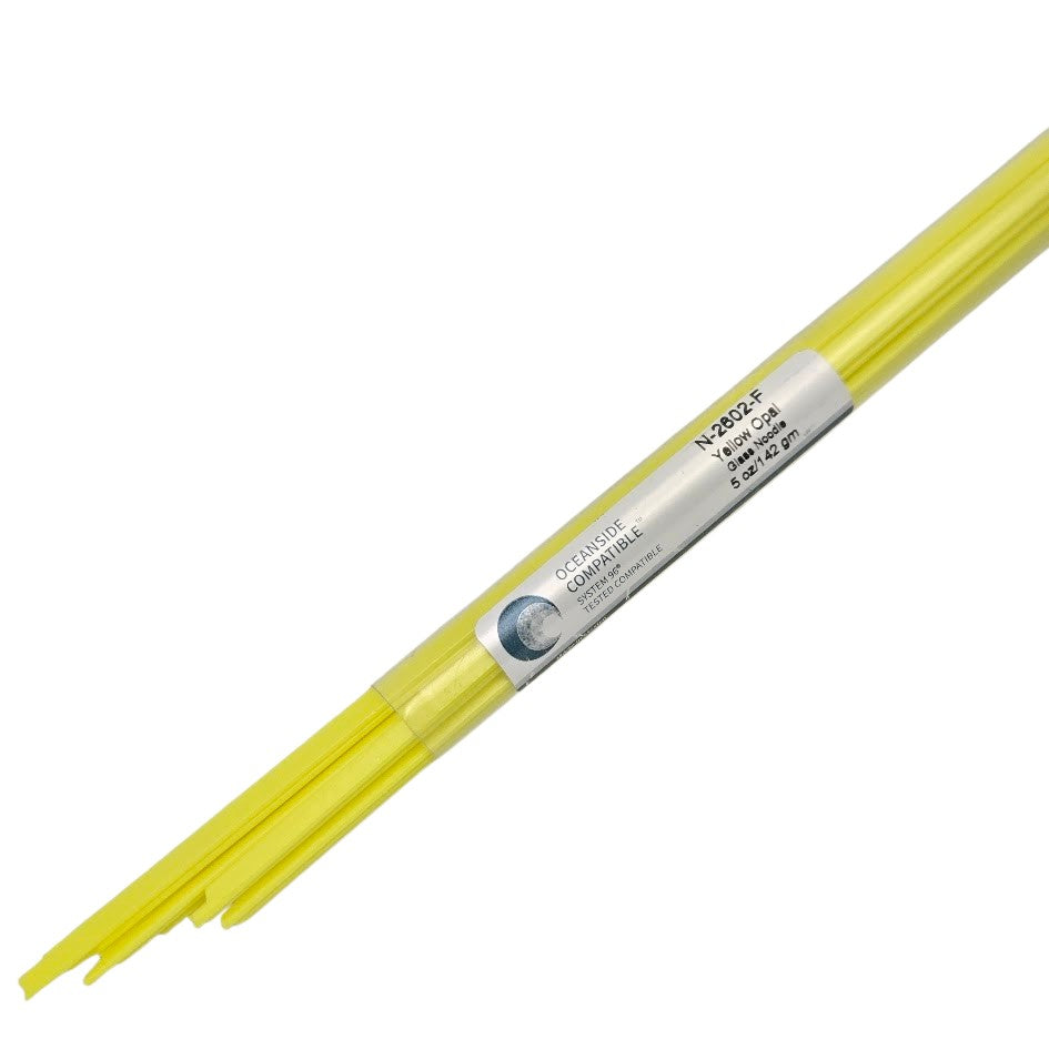 2602 Yellow Opal Noodles System 96 COE Full 5 oz Tube- 