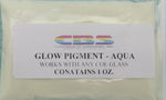 CBS Glow Powder Pigment AQUA works with any COE 90 96 One Ounce Package