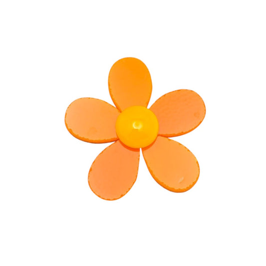 Sale! Orange Opal 96 COE Five Petal Flower Glass Precuts for Fusing Supplies- 