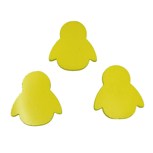 Easter Chicks THREE YELLOW 96 COE Precut Glass Fusing Shapes Supplies Cut-Outs- 