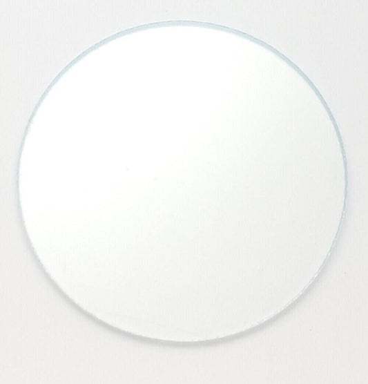 3 inch Circle Icicle Clear Precut 96 COE Glass Fusing Supplies 96COE- 