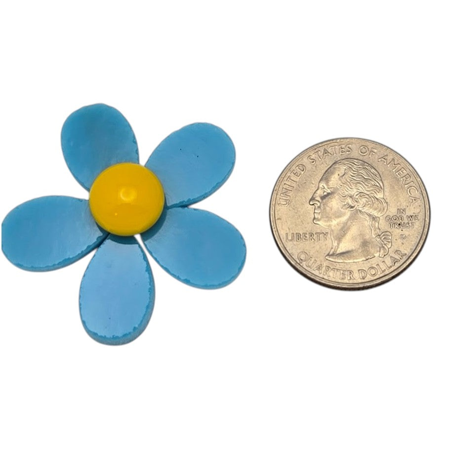 Sale! Turquoise Opal 96 COE Five Petal Flower Glass Precuts for Fusing Supplies- 