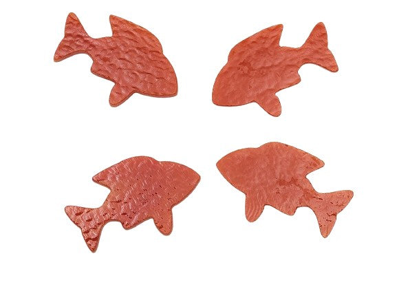 Pimento Red/Orange Goldfish Fish Glass Precut 90 COE Sea Life Series- 