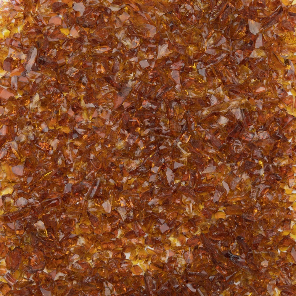 F5 1108 96 Medium Amber COARSE 96 COE Frit 8.5 oz Jar- 