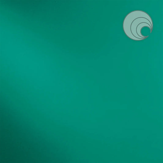 523.2 Teal Transparent 12 x 12 Inch Oceanside Compatible 96 COE Sheet Glass- 