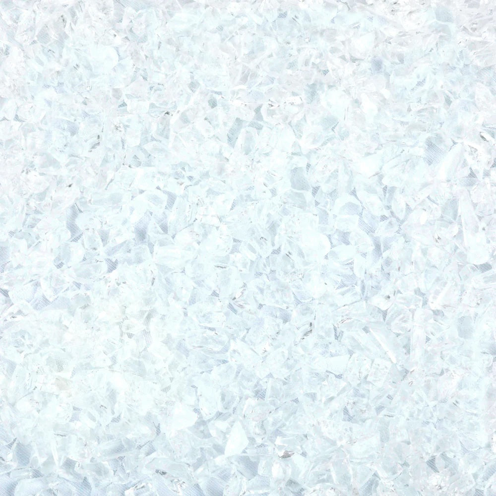 F5 02 Icicle Clear Four Pounds COARSE System 96 COE Glass Frit Oceanside Compatible- 