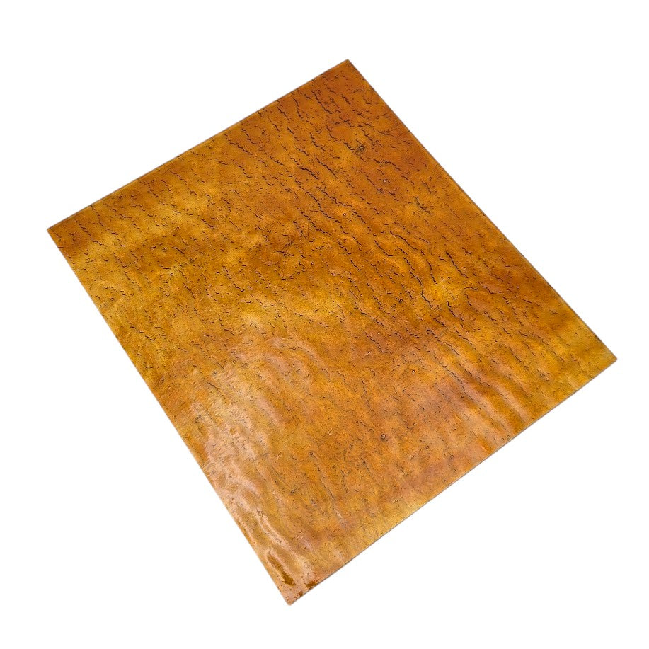 Kokomo Medium Amber Ripple 6 by 7 inches or larger Stained Glass- 