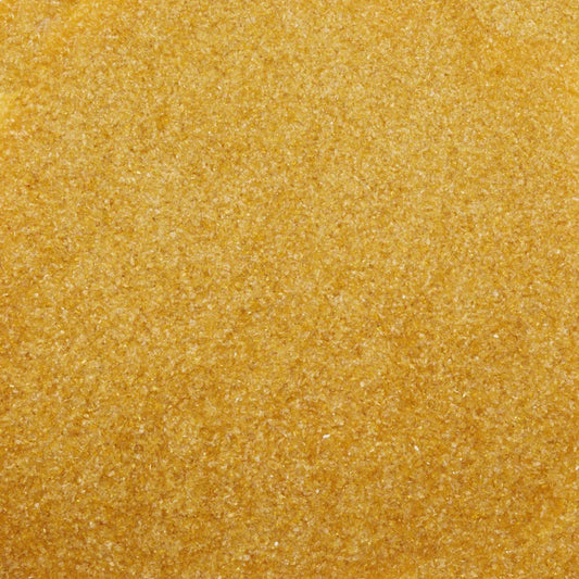 F2 1108 96 Medium Amber Transparent FINE Frit 8.5 oz Jar 96 COE- 