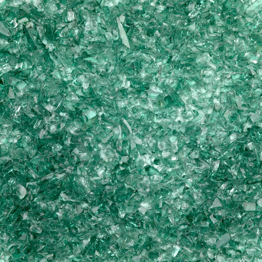 F5 5281 96 Sea Green Transparent COARSE 96 COE Frit 8.5 oz Jar- 