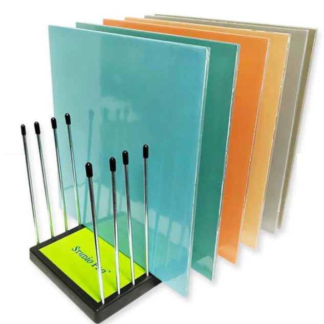 Studio Pro Organizer 15 Slot Glass Rack to Holds up to 32 Square Feet 721- 