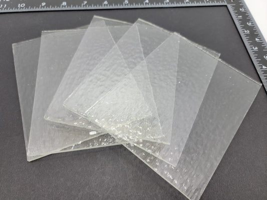 Clear Tekta 90 COE Premium Scrap Pack Glass Fusing Supplies 3mm Bullseye- 