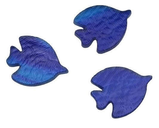 Three Tang Fish Glass Precut 90 COE Blue Sea Life Series- 