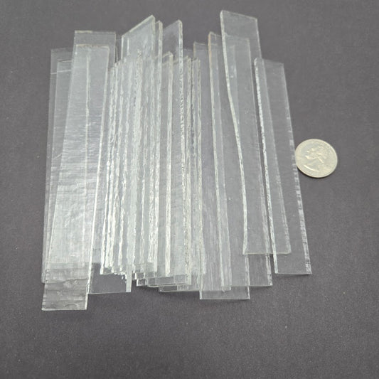 90 COE One Pound of Tekta Clear Cut-offs Strips Scrap- 