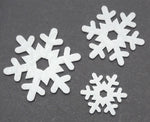 Snowflake 90 COE White Glass Precut Choice of Size Holiday Winter- 