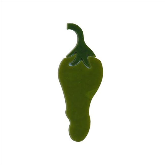 90 COE Green Chili Pepper Precut Glass Shapes Vegetables for Fusing and Mosaics- 